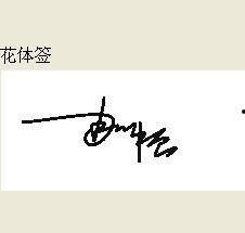 杨康威明星签名设计